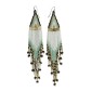 Beaded Long Fringe Earrings