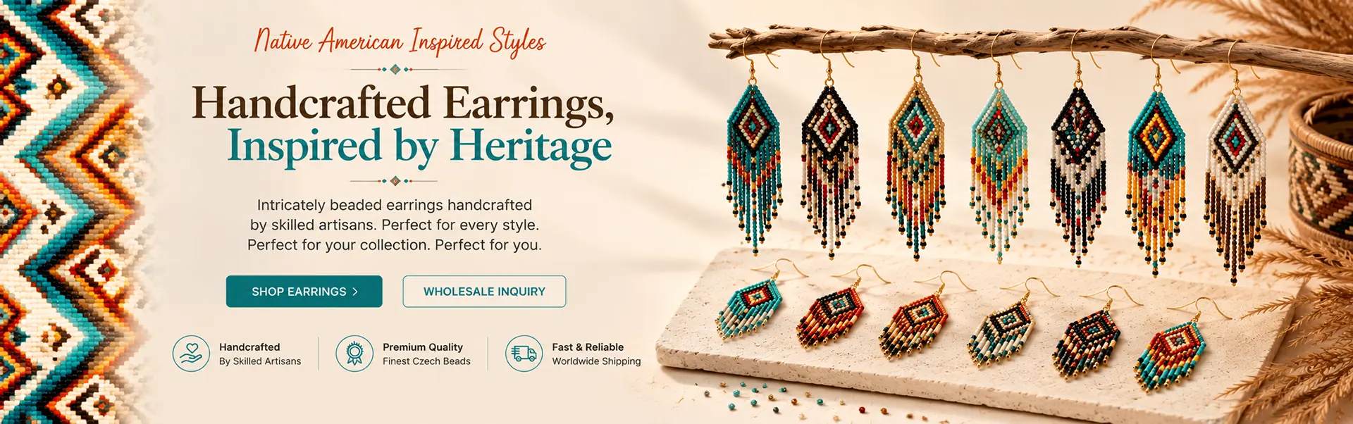 Handcraft Earrings Inspired by Heritage