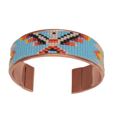 Handcrafted adjustable bracelet — Czech beadwork