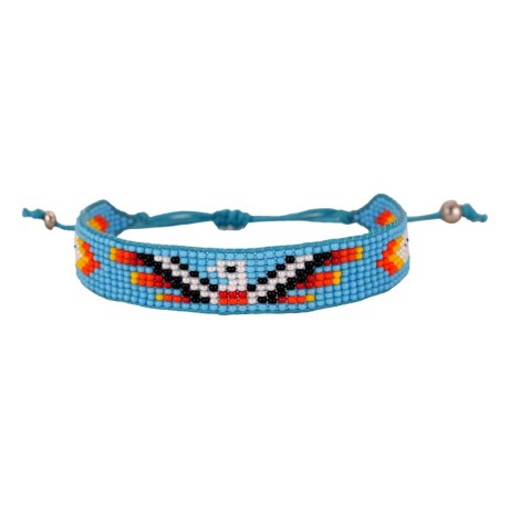 Handcrafted adjustable bracelet — Czech beadwork