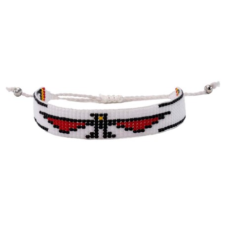 Handcrafted adjustable bracelet — Czech beadwork