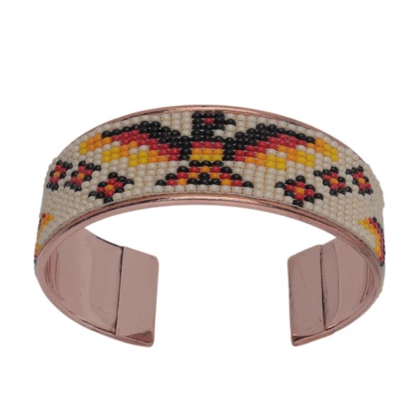 Handcrafted adjustable bracelet — Czech beadwork