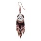 Painted earrings — Czech beadwork