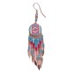 Painted earrings — Czech beadwork