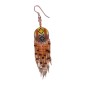 Painted earrings — Czech beadwork