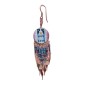 Painted earrings — Czech beadwork