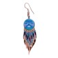 Painted earrings — Czech beadwork