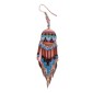 Painted earrings — Czech beadwork