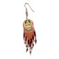 Painted earrings — Czech beadwork