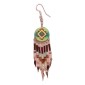 Painted earrings — Czech beadwork