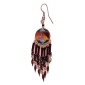 Painted earrings — Czech beadwork