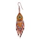 Painted earrings — Czech beadwork