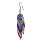 Painted earrings — Czech beadwork