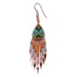 Painted earrings — Czech beadwork