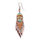 Painted earrings — Czech beadwork