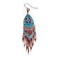 Painted earrings — Czech beadwork