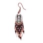 Painted earrings — Czech beadwork