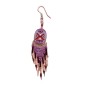 Painted earrings — Czech beadwork