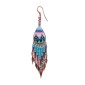 Painted earrings — Czech beadwork