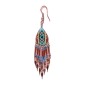 Painted earrings — Czech beadwork