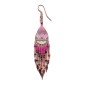 Painted earrings — Czech beadwork