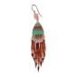 Painted earrings — Czech beadwork