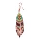 Painted earrings — Czech beadwork