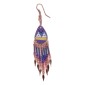 Painted earrings — Czech beadwork