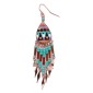 Painted earrings — Czech beadwork