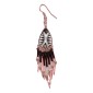 Painted earrings — Czech beadwork
