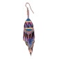 Painted earrings — Czech beadwork
