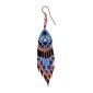 Painted earrings — Czech beadwork
