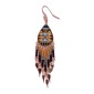 Painted earrings — Czech beadwork