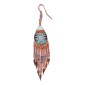 Painted earrings — Czech beadwork