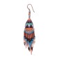 Painted earrings — Czech beadwork