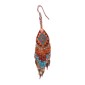 Painted earrings — Czech beadwork