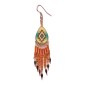 Painted earrings — Czech beadwork