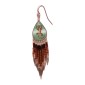 Painted earrings — Czech beadwork