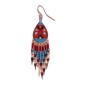 Painted earrings — Czech beadwork