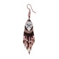 Painted earrings — Czech beadwork
