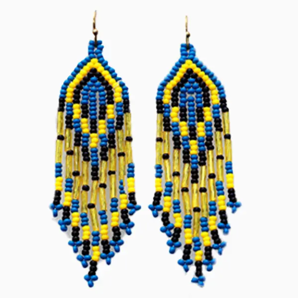 Native inspired beaded earrings