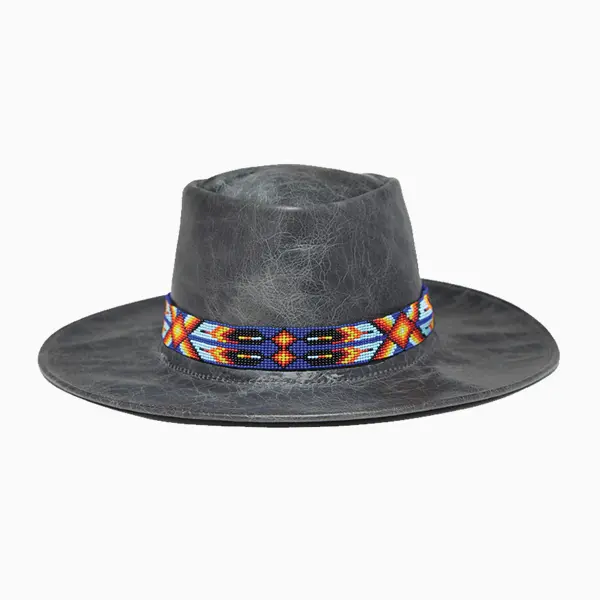 Native beadwork hat band